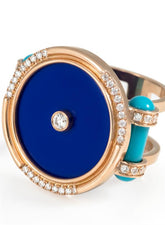 Amulet Round Cocktail Ring