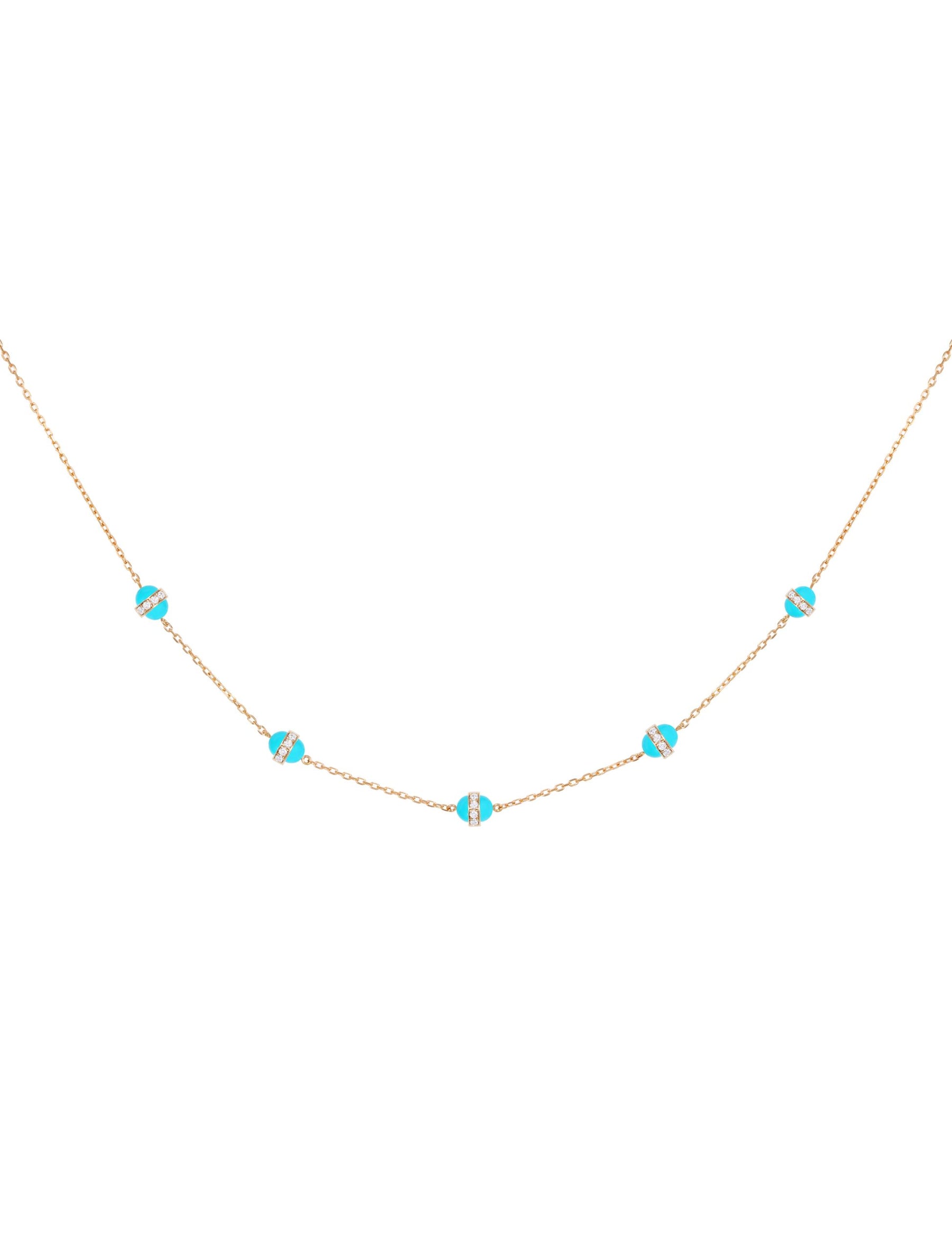 The 5 Dots Cobalt Necklace