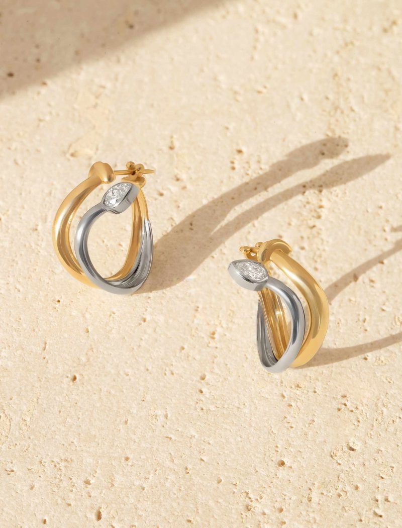 Single Boa Snake Earrings - Medium