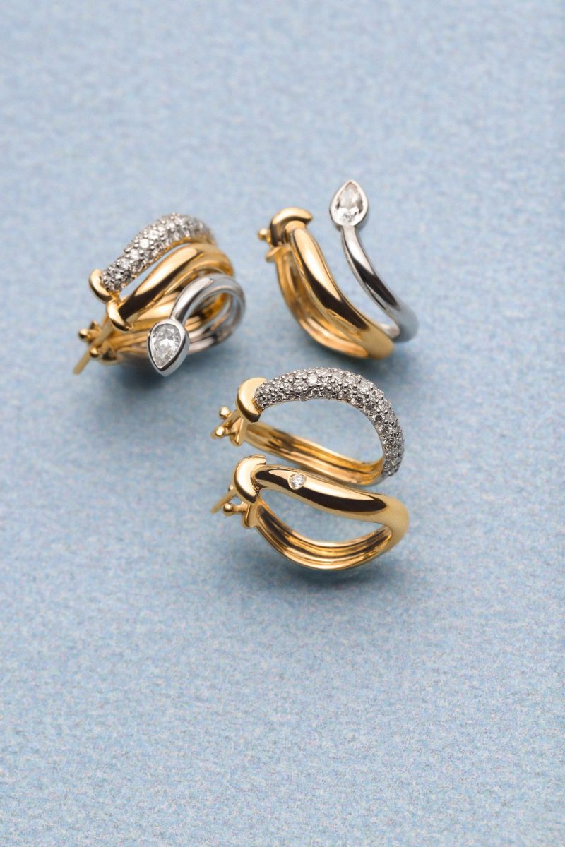 Single Boa Snake Earrings - Medium