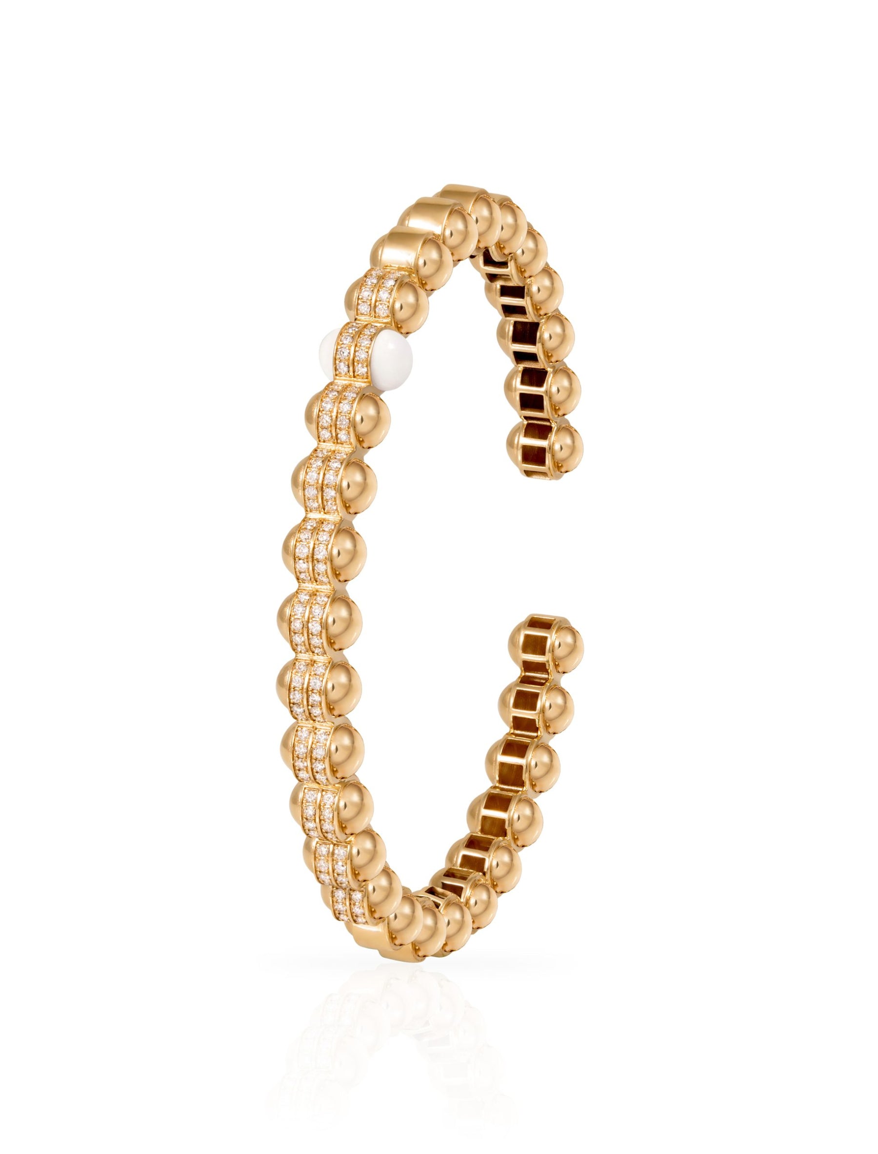 The Gold Atom Bangle - Size 2