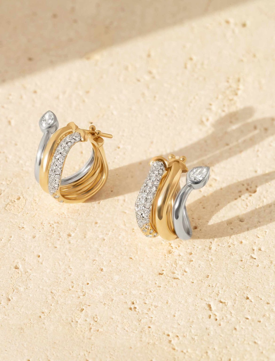 Single Boa Snake Earrings - Large