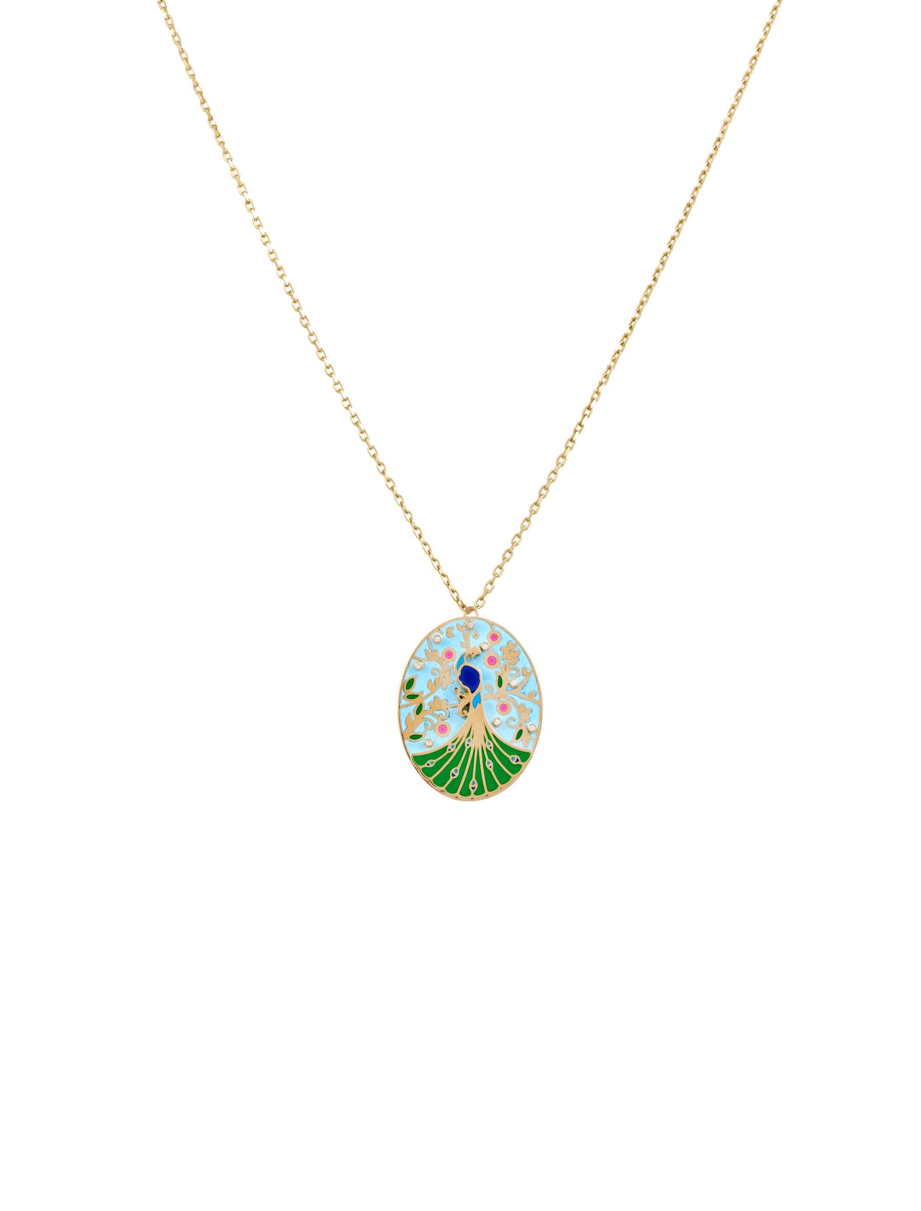 The Wise Peacock Pendant - Small