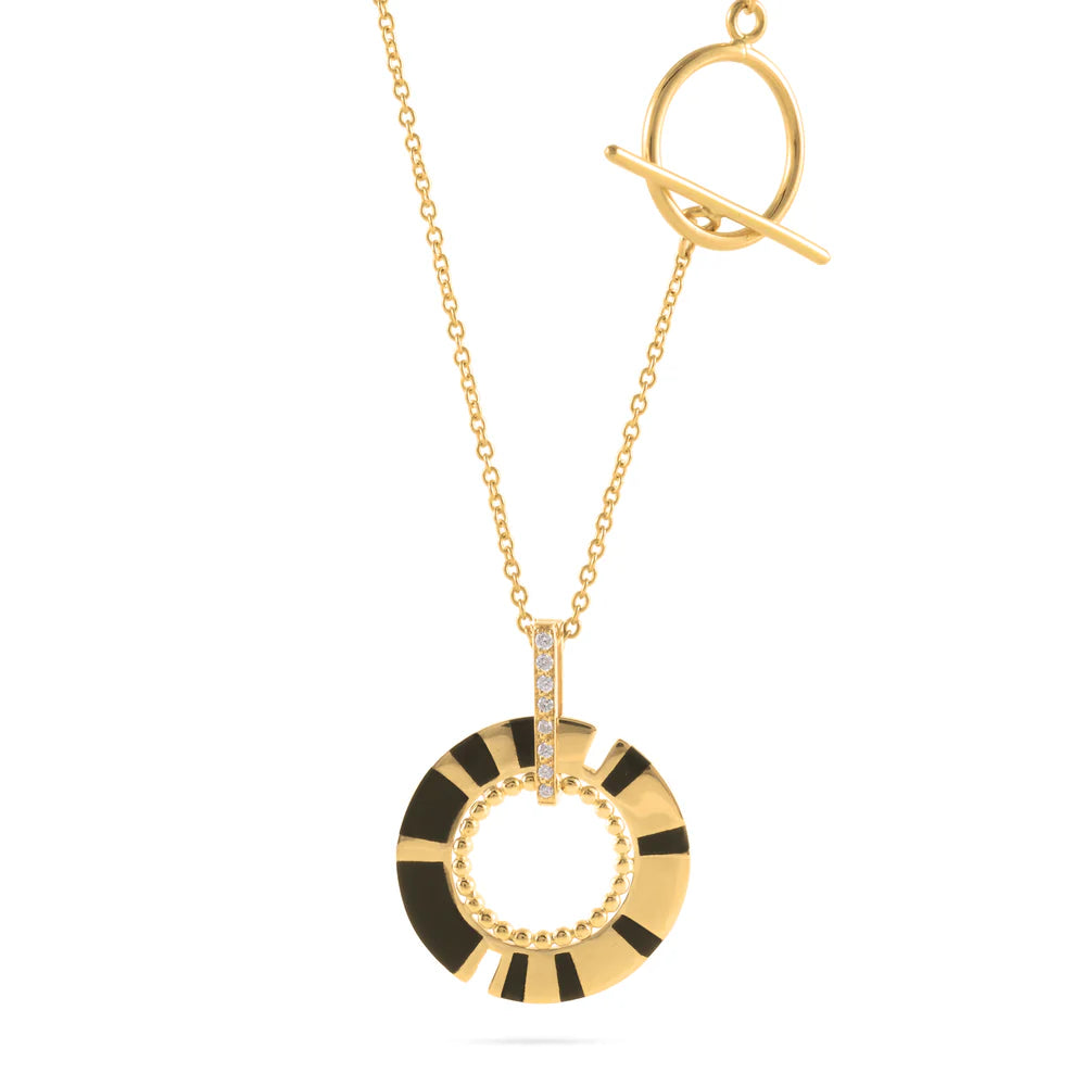 SECOND SKIN 18MM| Black edition double-faced pendant
