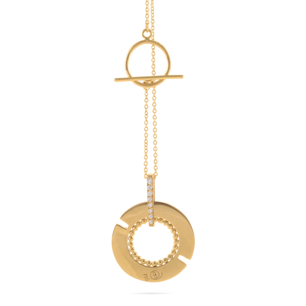 SECOND SKIN 18MM| Black edition double-faced pendant