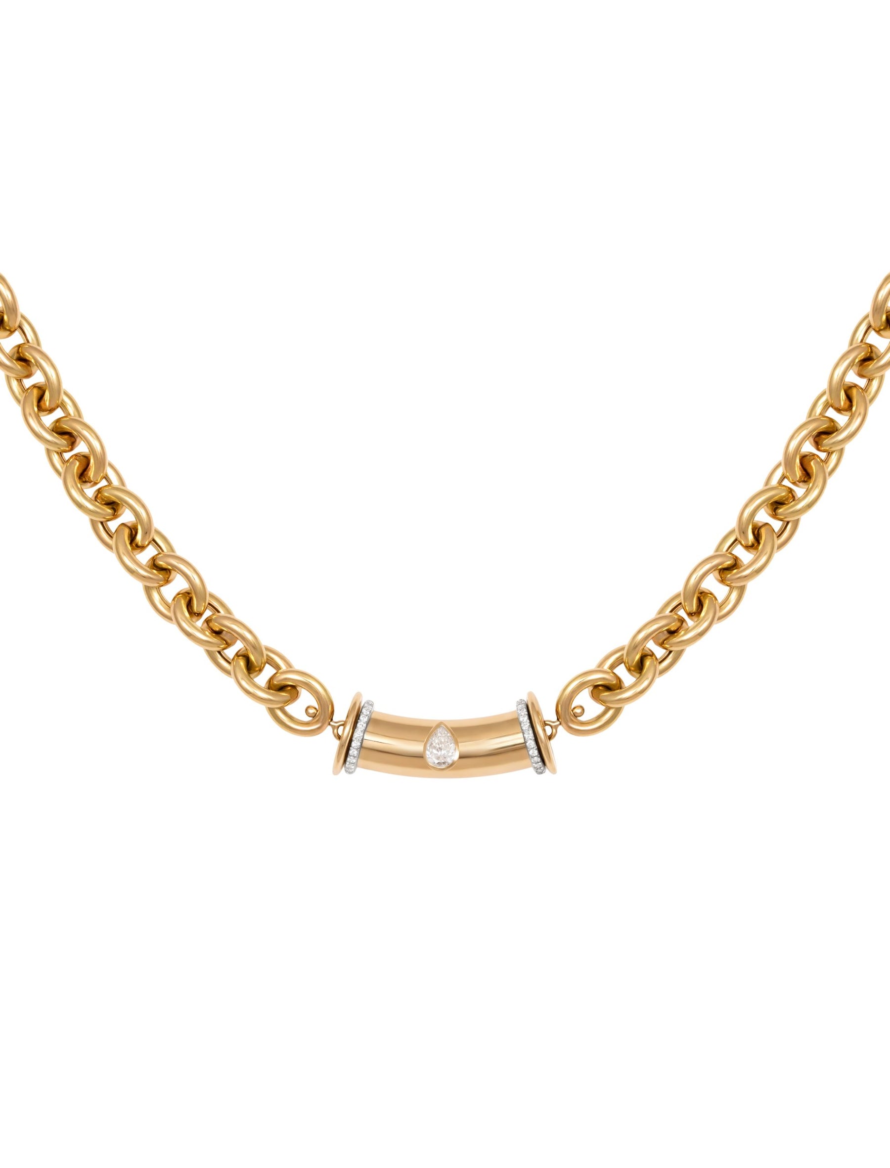 Warrior Princess Diamond Drop Necklace - Big