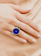 Amulet Round Cocktail Ring