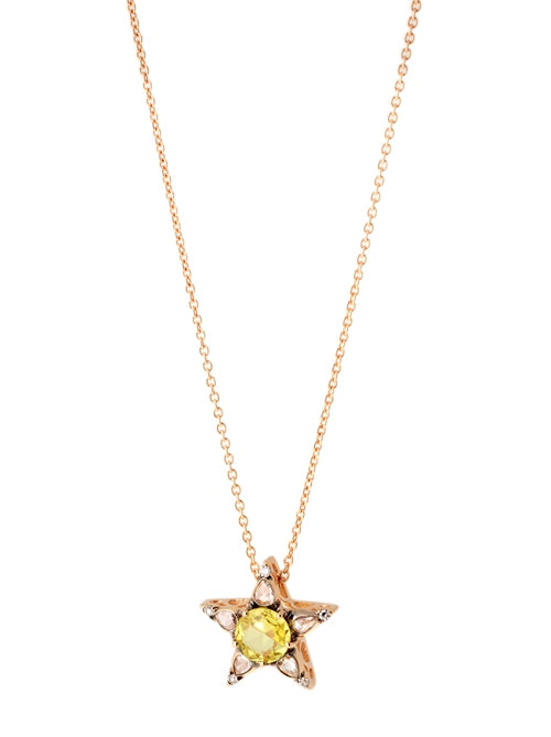 Istanbul Pedant Yellow Sapphire Diamonds