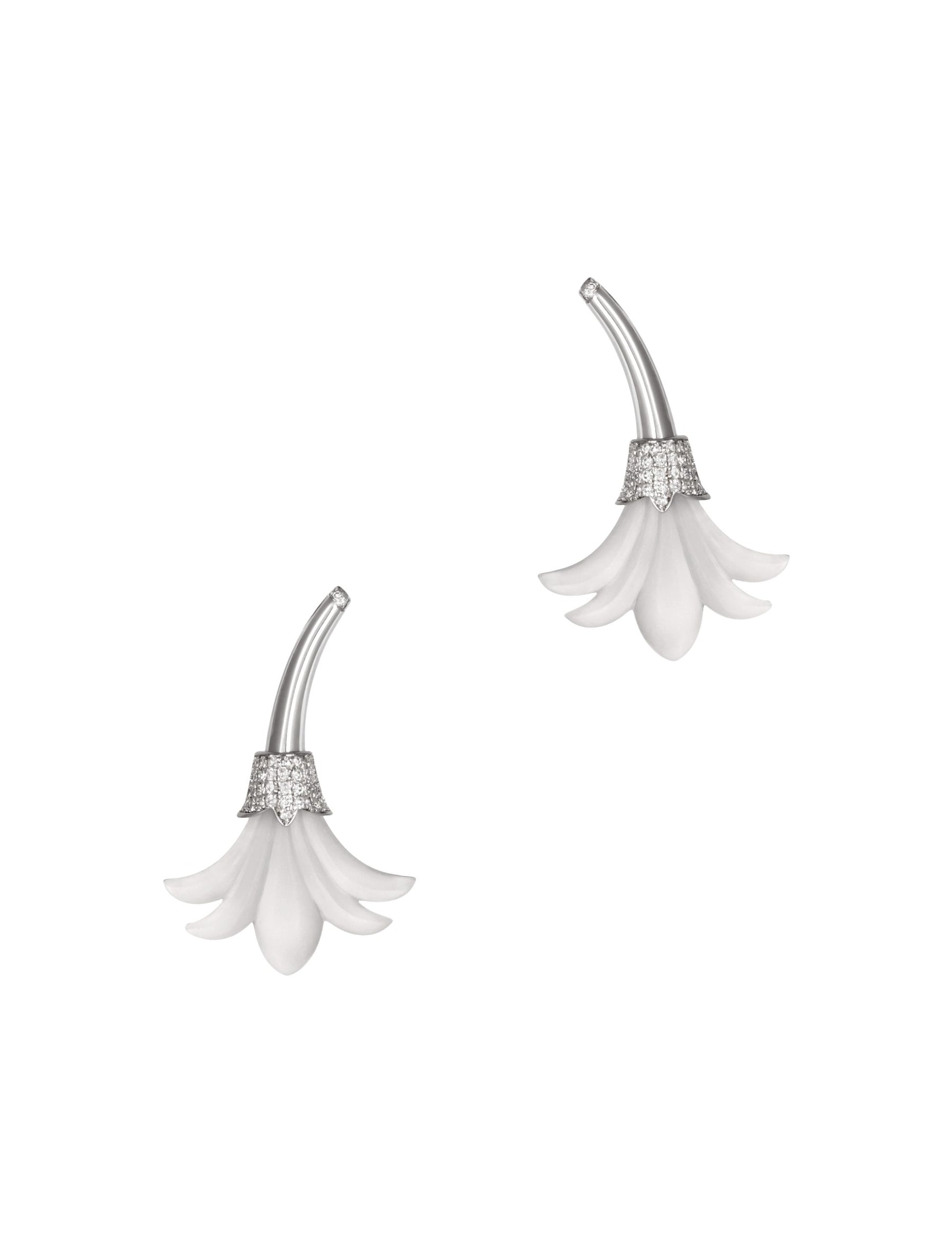 White Gold Big Psychedeliah Earrings