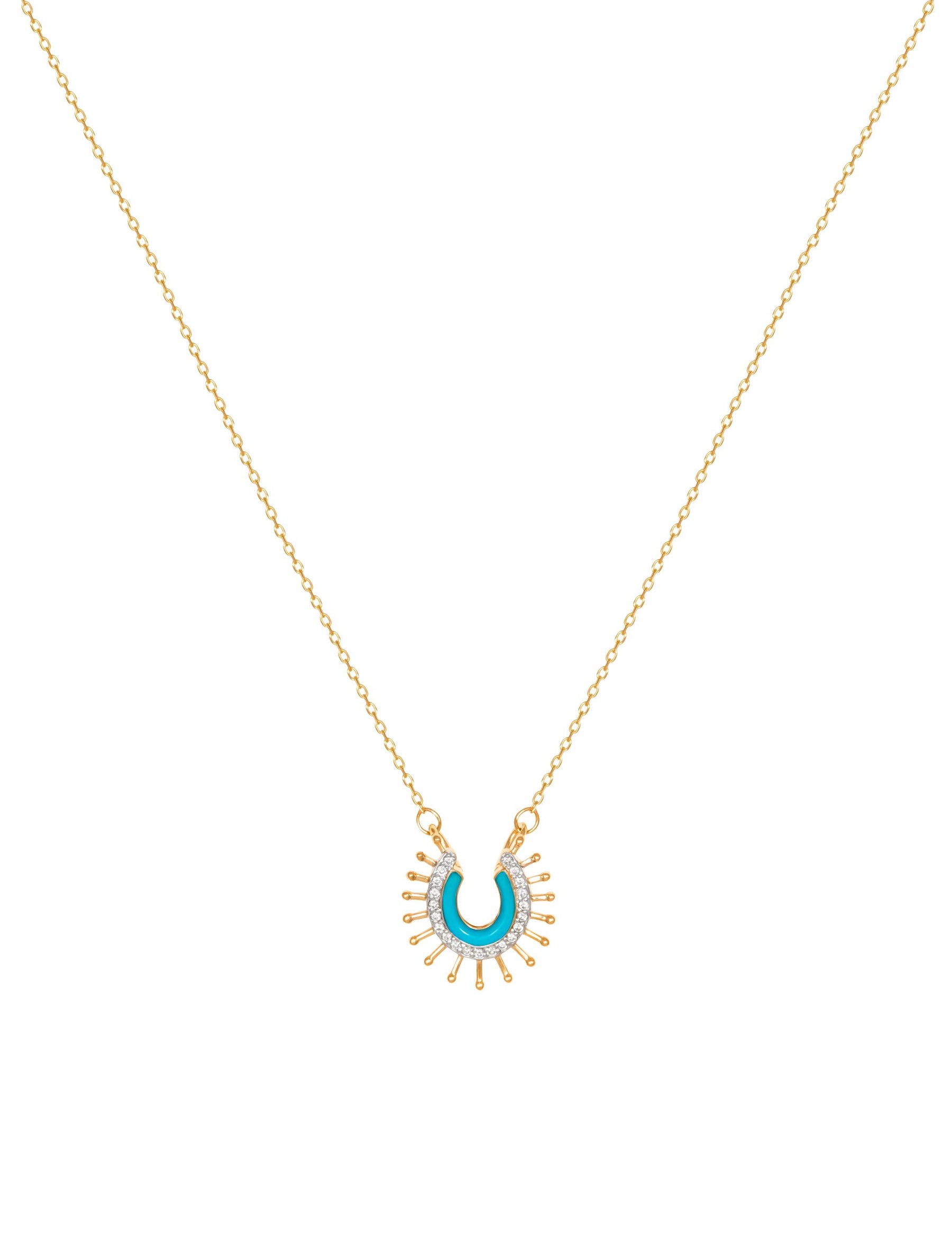 With Luck Necklace - Turquoise
