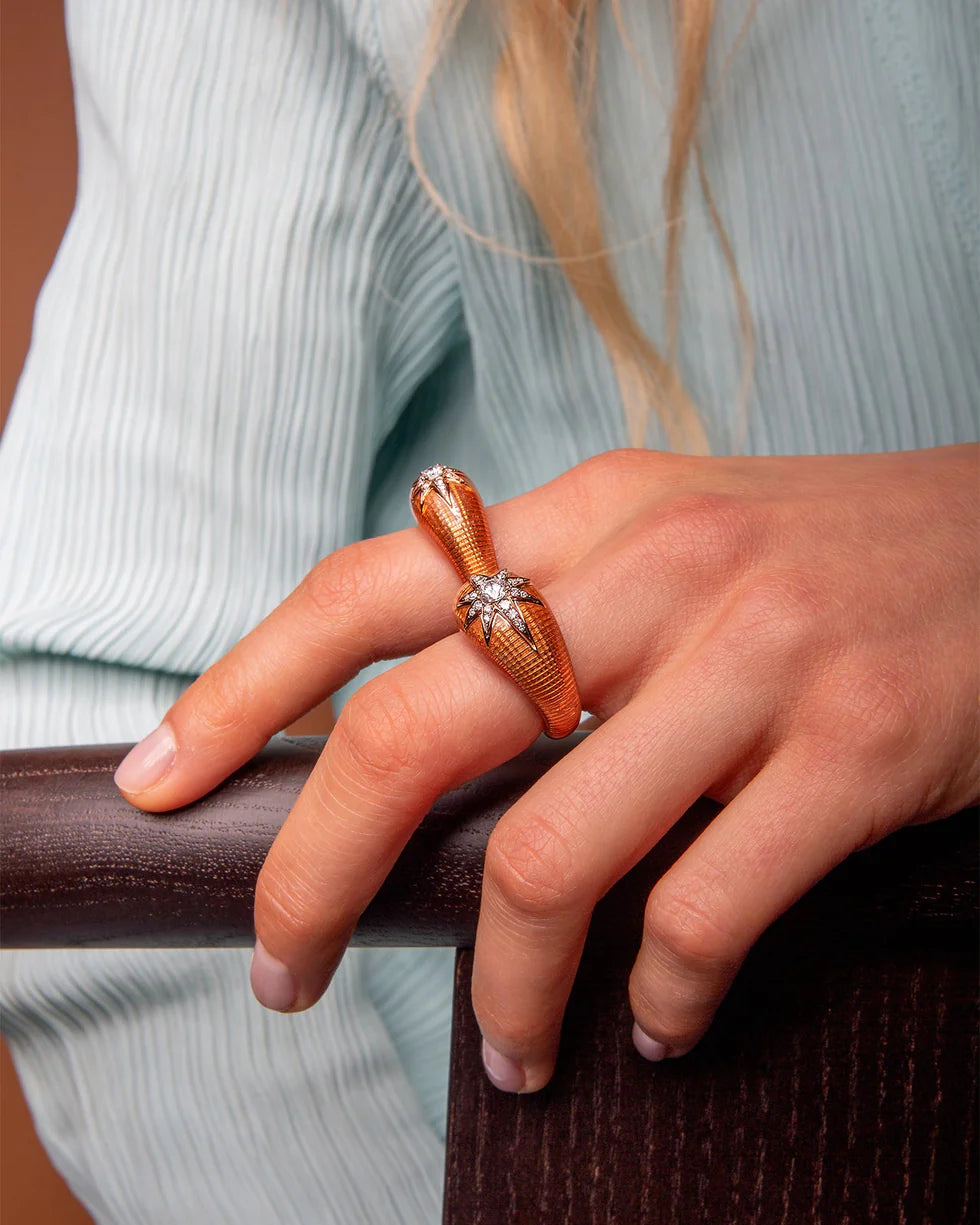AIDA Pinky Orange Ring - Selim Mouzannar