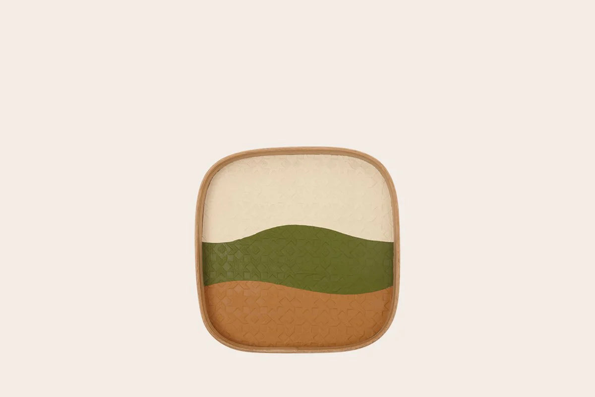 Square Leather Vide Poche Tray - Nada Debs