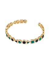Mixed Geometric Bangle - Small