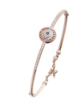 Rose Gold Eye Bracelet with Diamonds - Tales of Stones