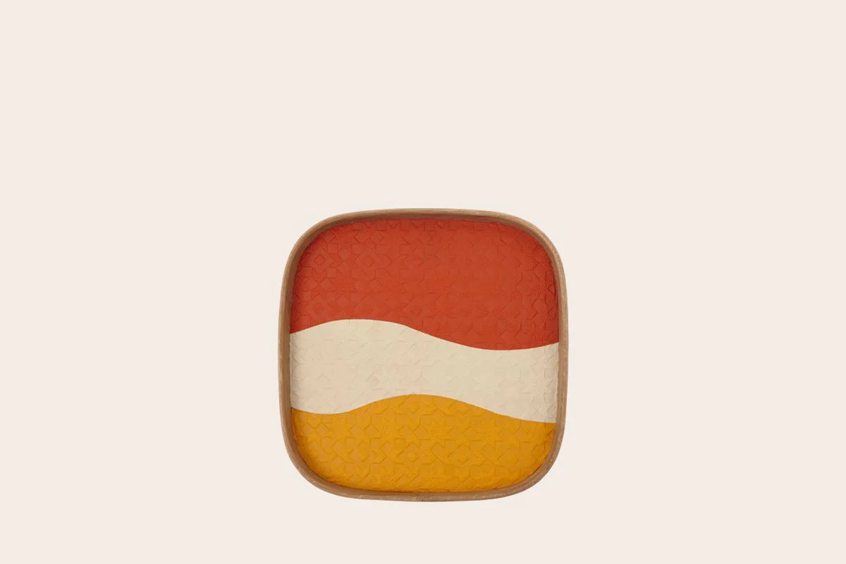Square Leather Vide Poche Tray - Nada Debs