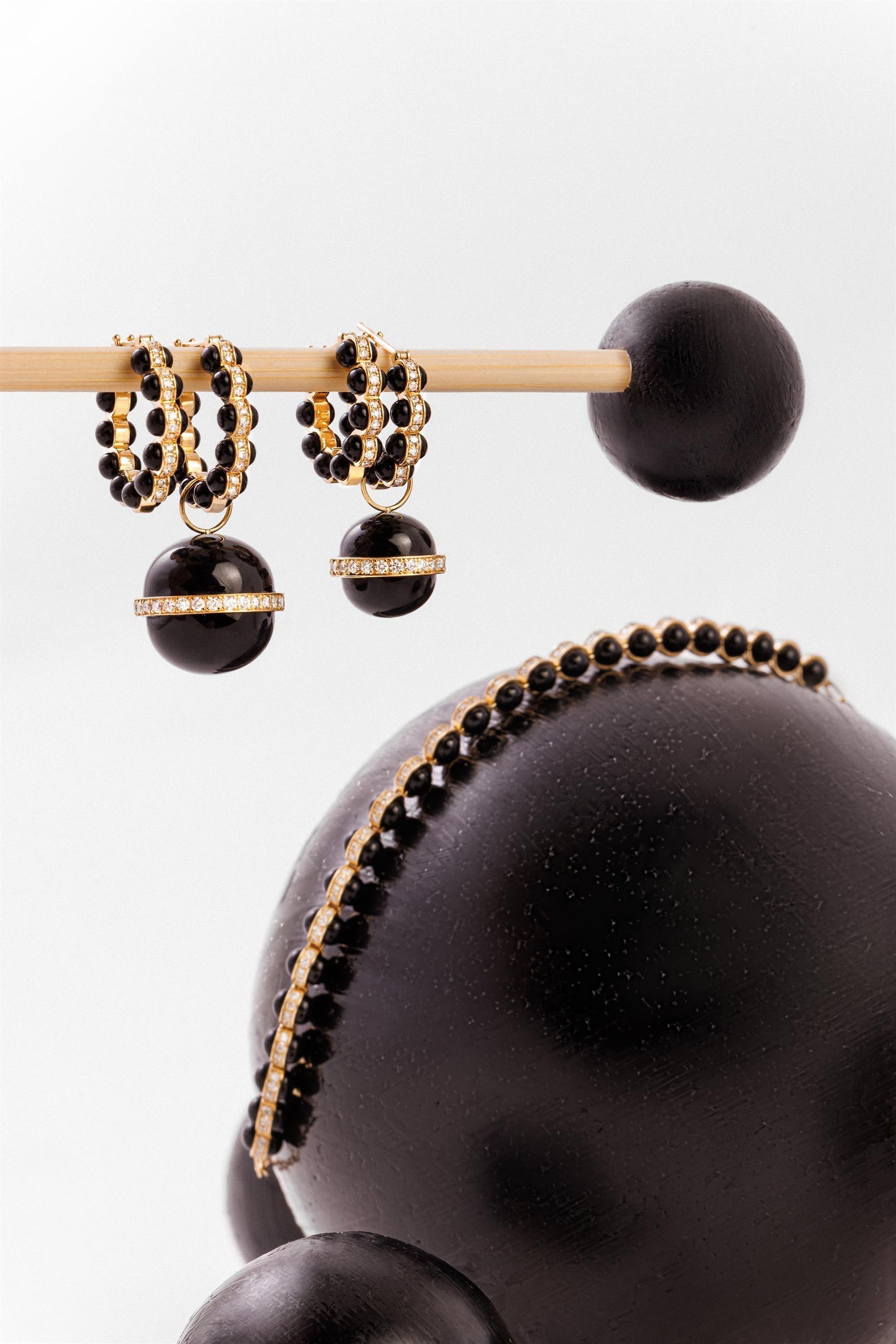 The Carbon Earrings by L'Atelier Nawbar (Size 1) - Tales of Stones