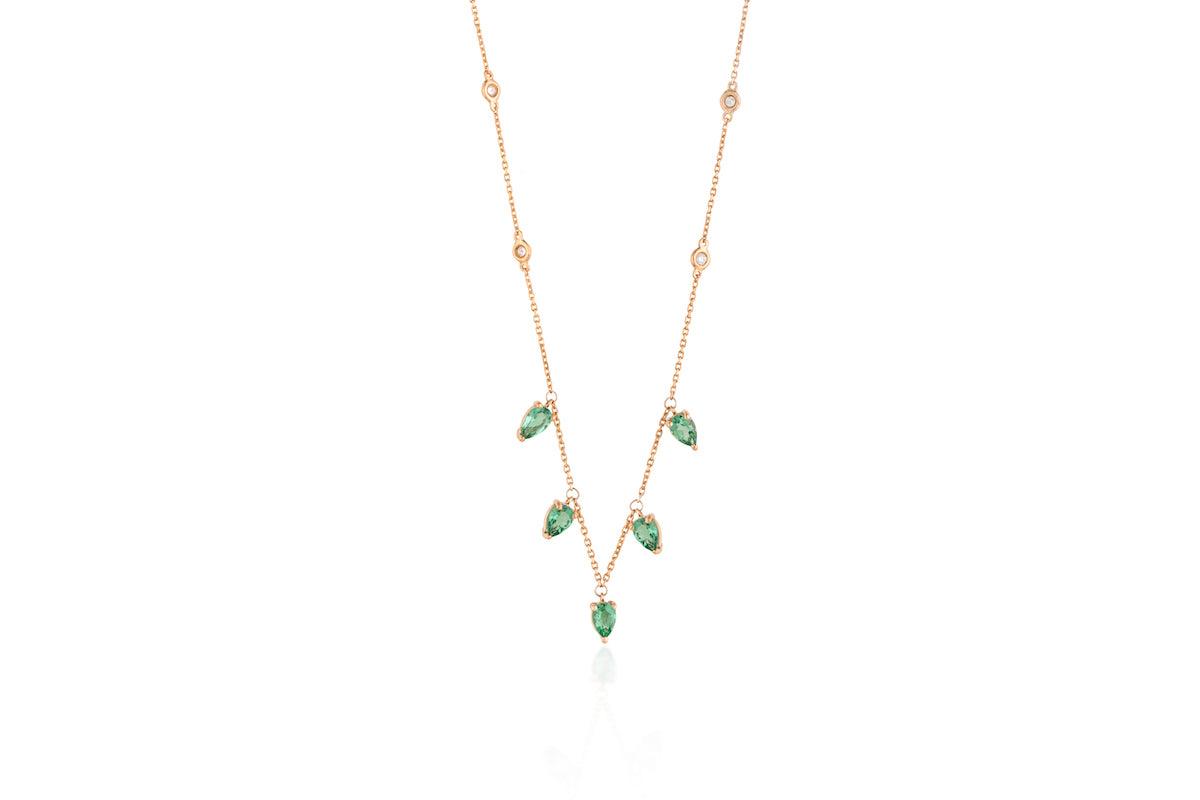 The Royals Pear Drop Necklace Brazolite by "Joanna Achkar" - Tales of Stones