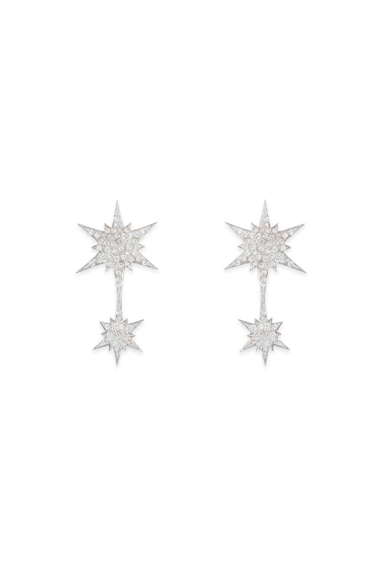 White Sparkles Earrings