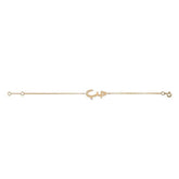 Yellow Gold/Diamond "HOB / LOVE" Bracelet - Tales of Stones