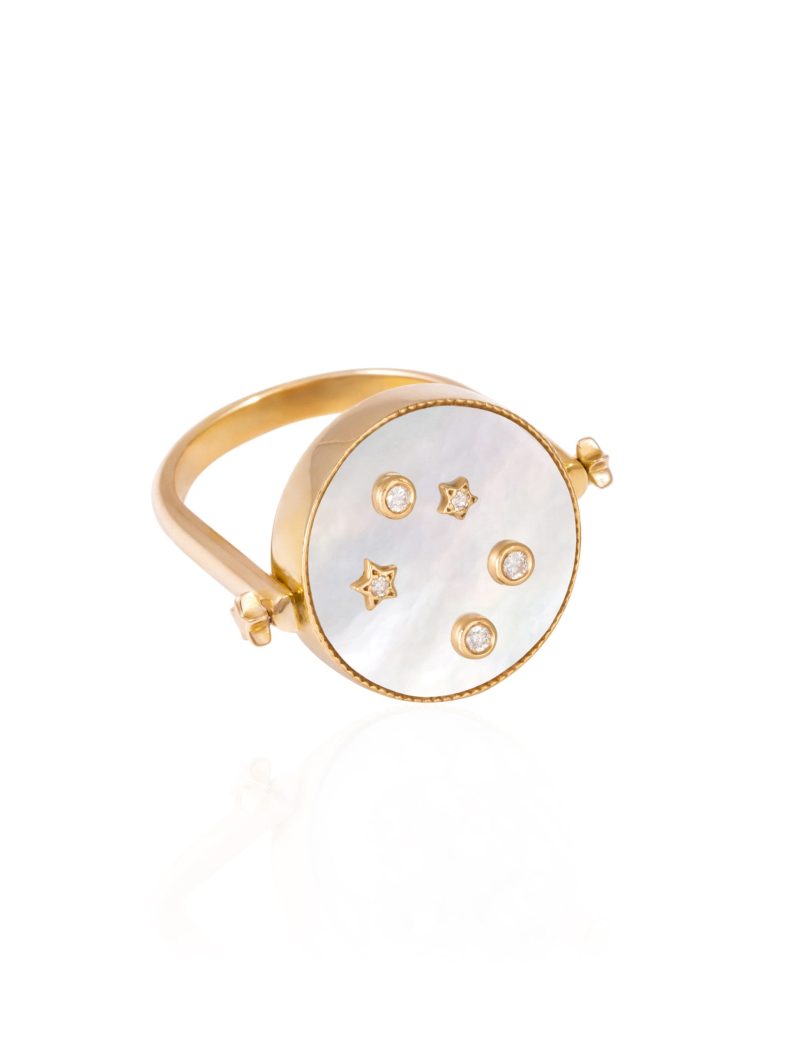 3 in 1 Libra Zodiac Ring