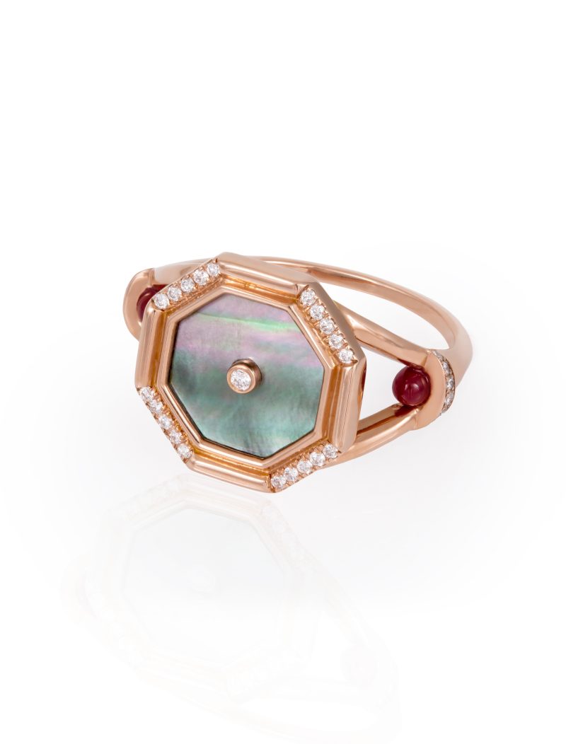 Hexagon Cabochon Pinky