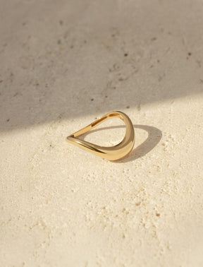 Boa Full Gold Ring - Yellow