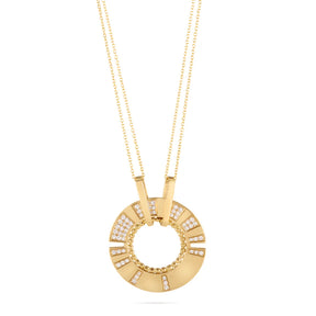 SECOND SKIN Diamonds| 18k Yellow Double-Faced pendant
