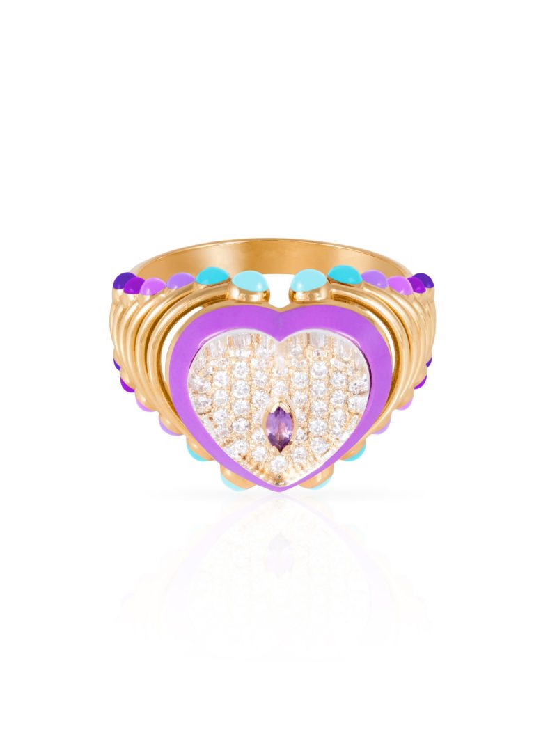 The Purple Heart Moment Ring