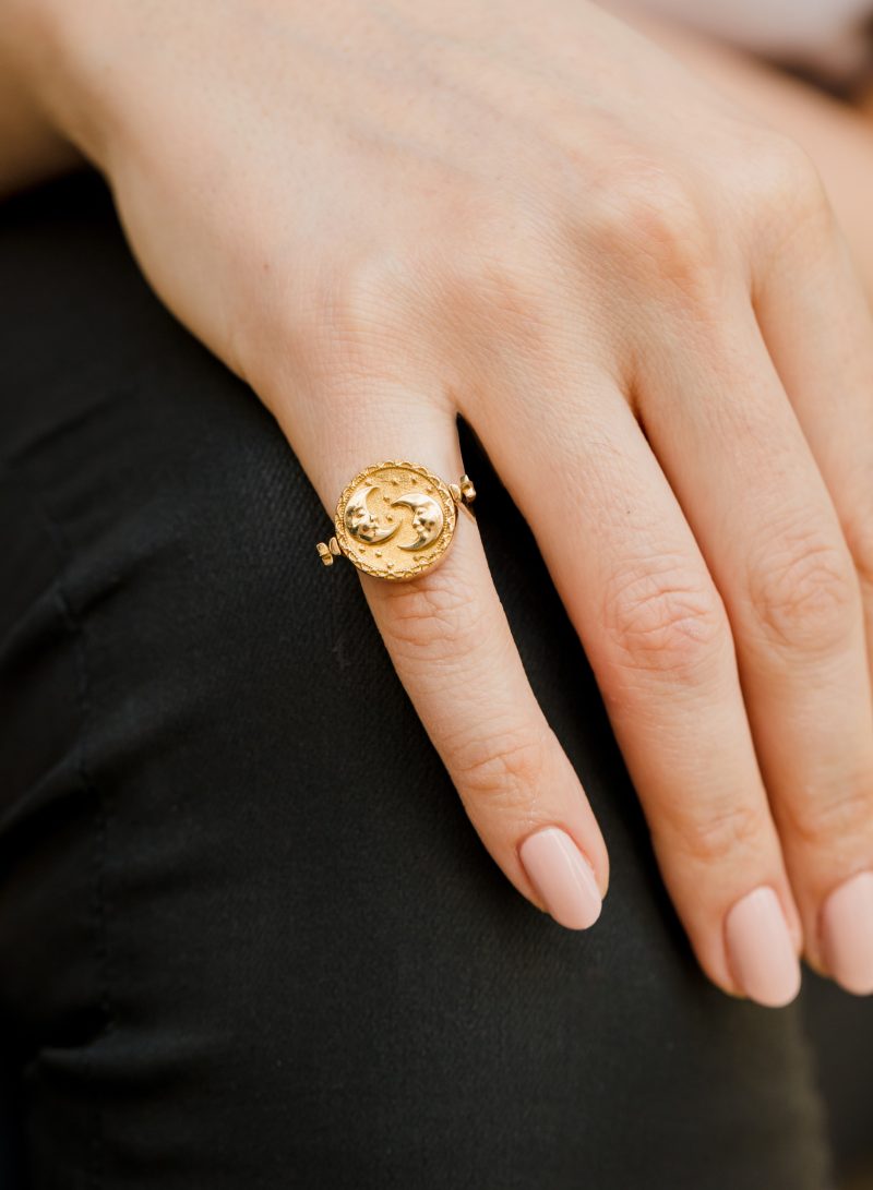 3 in 1 Sagittarius Zodiac Ring