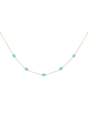 The 5 Dots Cobalt Necklace