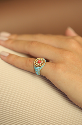 Arabesque Turquoise Pinky