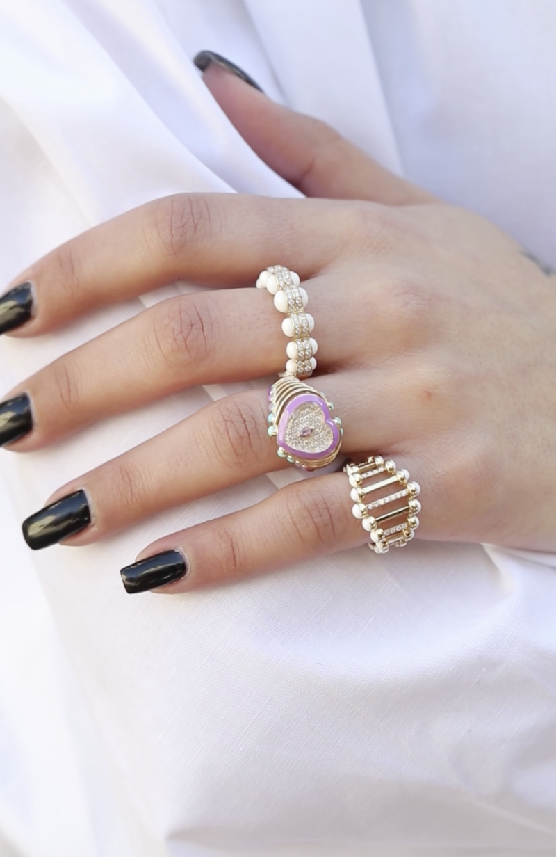 The Purple Heart Moment Ring