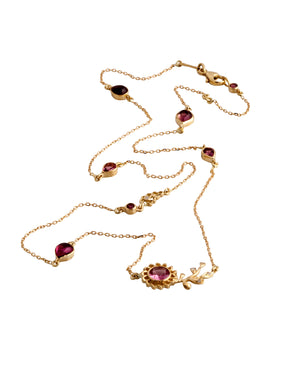 Aghabani Lily Vein Chain Necklace