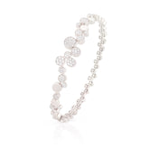 White Gold Bangle with Diamonds