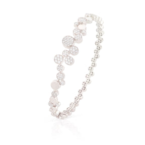 White Gold Bangle with Diamonds
