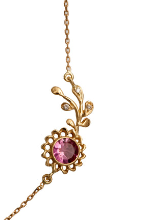 Aghabani Lily Vein Chain Necklace