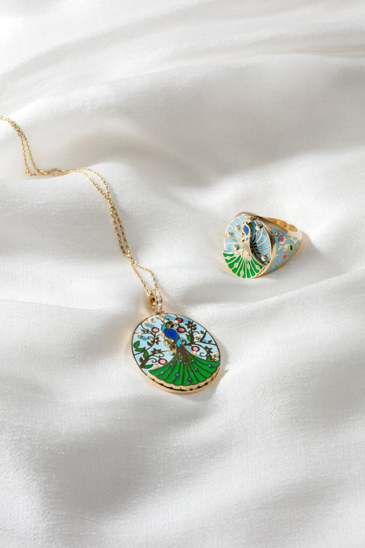 The Wise Peacock Pendant - Small