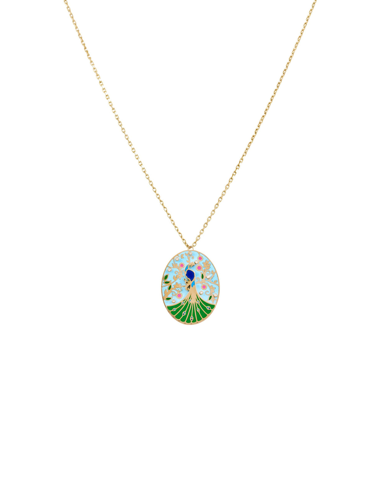 The Wise Peacock Pendant - Small