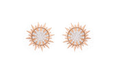 Soleil Stud Earrings With Diamonds