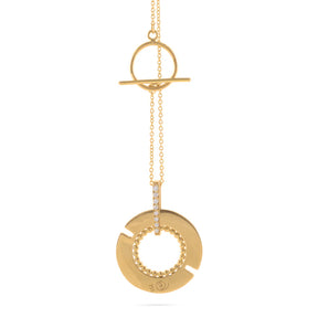 SECOND SKIN 18MM| Black edition double-faced pendant