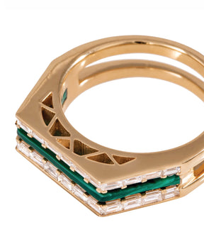 Tania Bling Baguette Ring