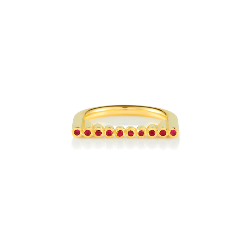 Foundation Ring with Rubies