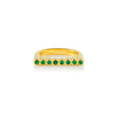 Elevate Ring with Emeralds