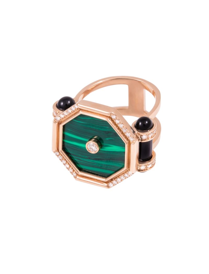 Amulet Hexagon Cocktail Ring - Big