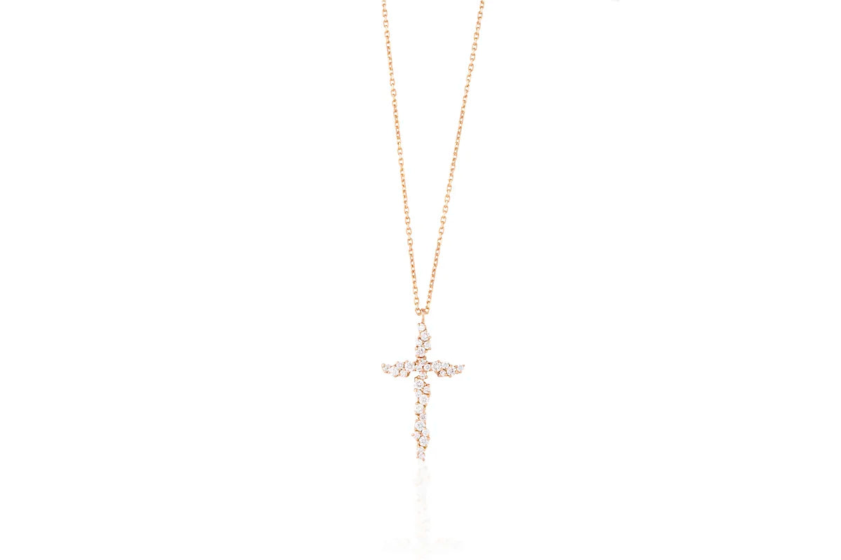 Diamond Cross Necklace by "Joanna Achkar"
