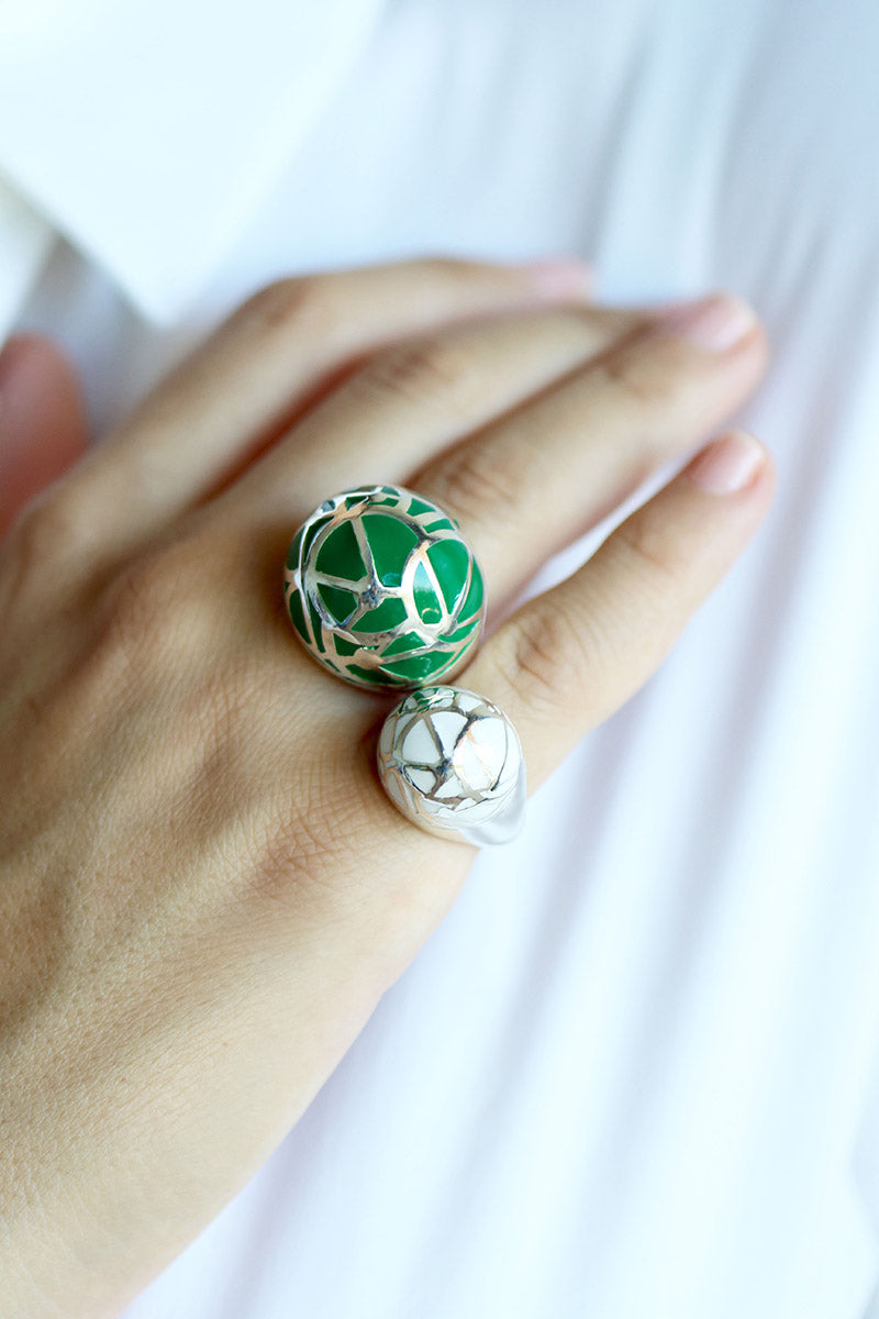 Caramel Enamel Ring