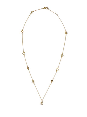 Diamonds Flora Necklace with Heart Charm