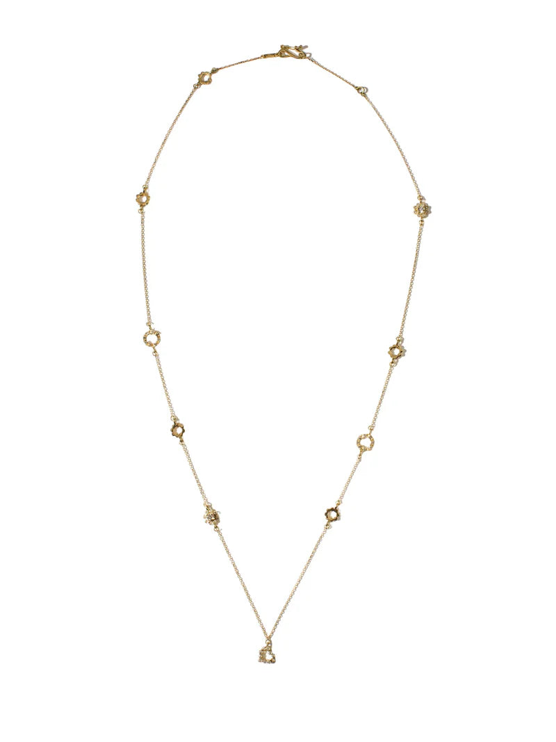 Diamonds Flora Necklace with Heart Charm