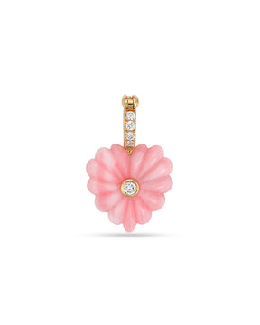 Love Pendant- Pink Opal