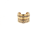 Freestyle Diamond Double-Row Ear Cuff